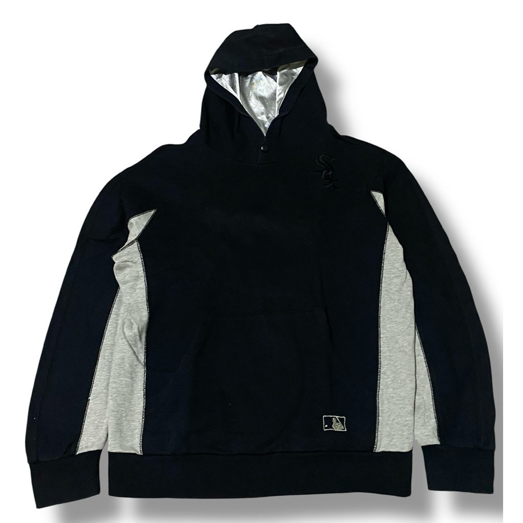 MLB Hoodie Baseball Casual Simple Hitam Preloved