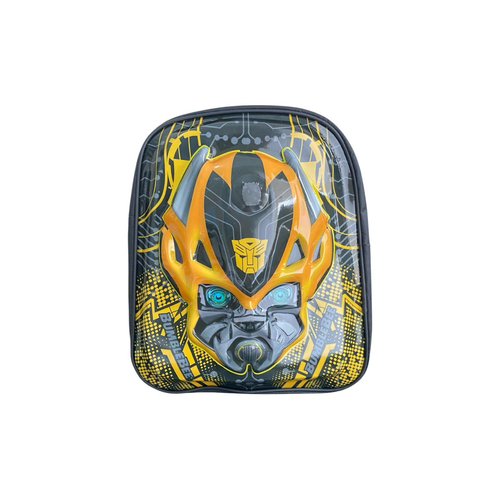 Tas Sekolah Anak 3D Timbul Led Karakter Kartun Bumblebee TK