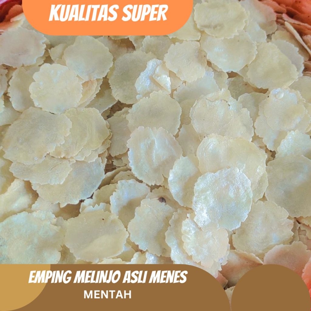 

1 KG EMPING MELINJO SUPER TIPIS KHAS BANTEN/EMPING MELINJO GRADE A FULL KERING