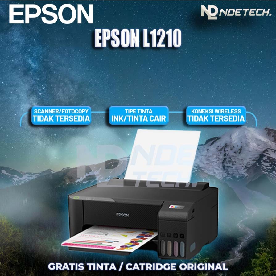 Printer EPSON L1210 - Free Tinta Original