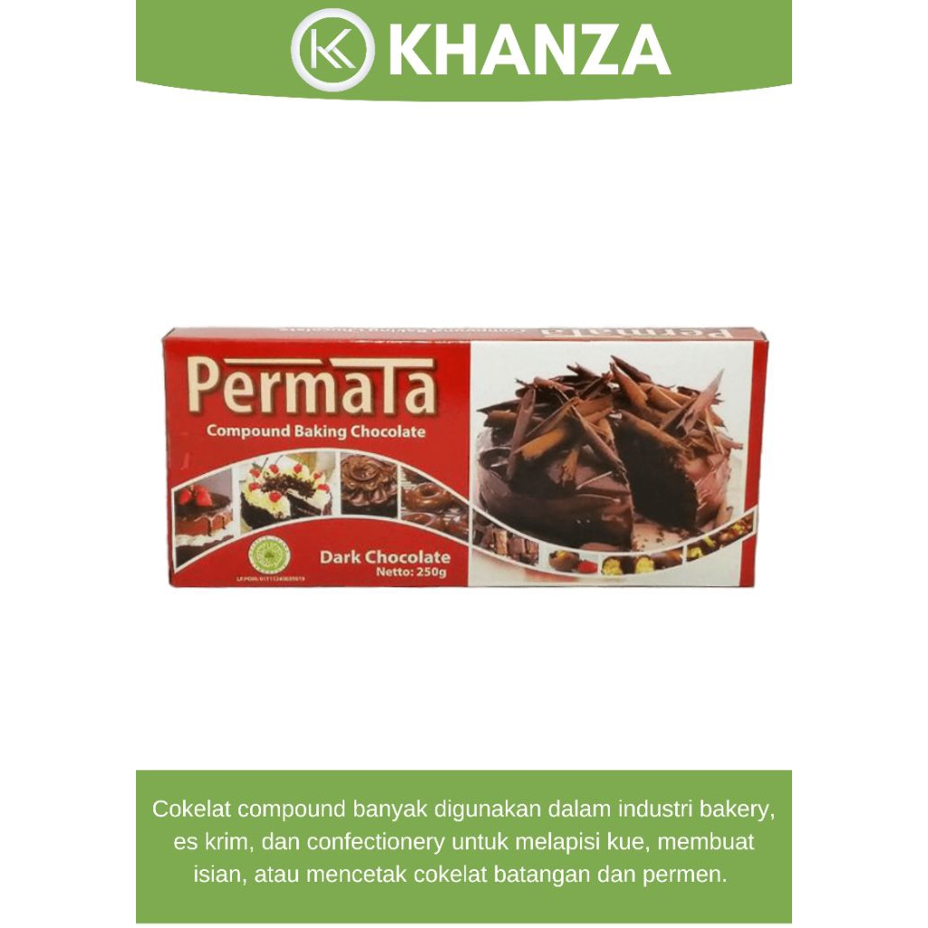 

Coklat Batang Blok Permata Dark Chocolate Compound 250gram Berkualitas
