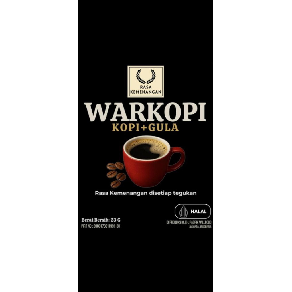 

Kopi Warkopi Sachet Kopi Gula Sachet Isi 10 Sachet 10 x 23g dari WARKOPI