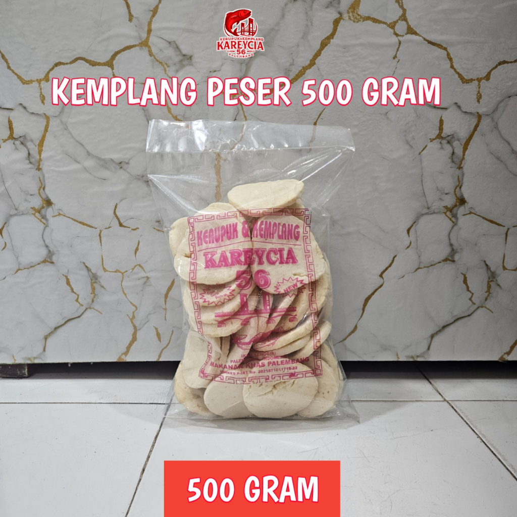 

Kerupuk Kemplang Ikan Tenggiri Asli Palembang — Kemplang Peser 500 Gram — Hemat & Fresh - Khas Palembang