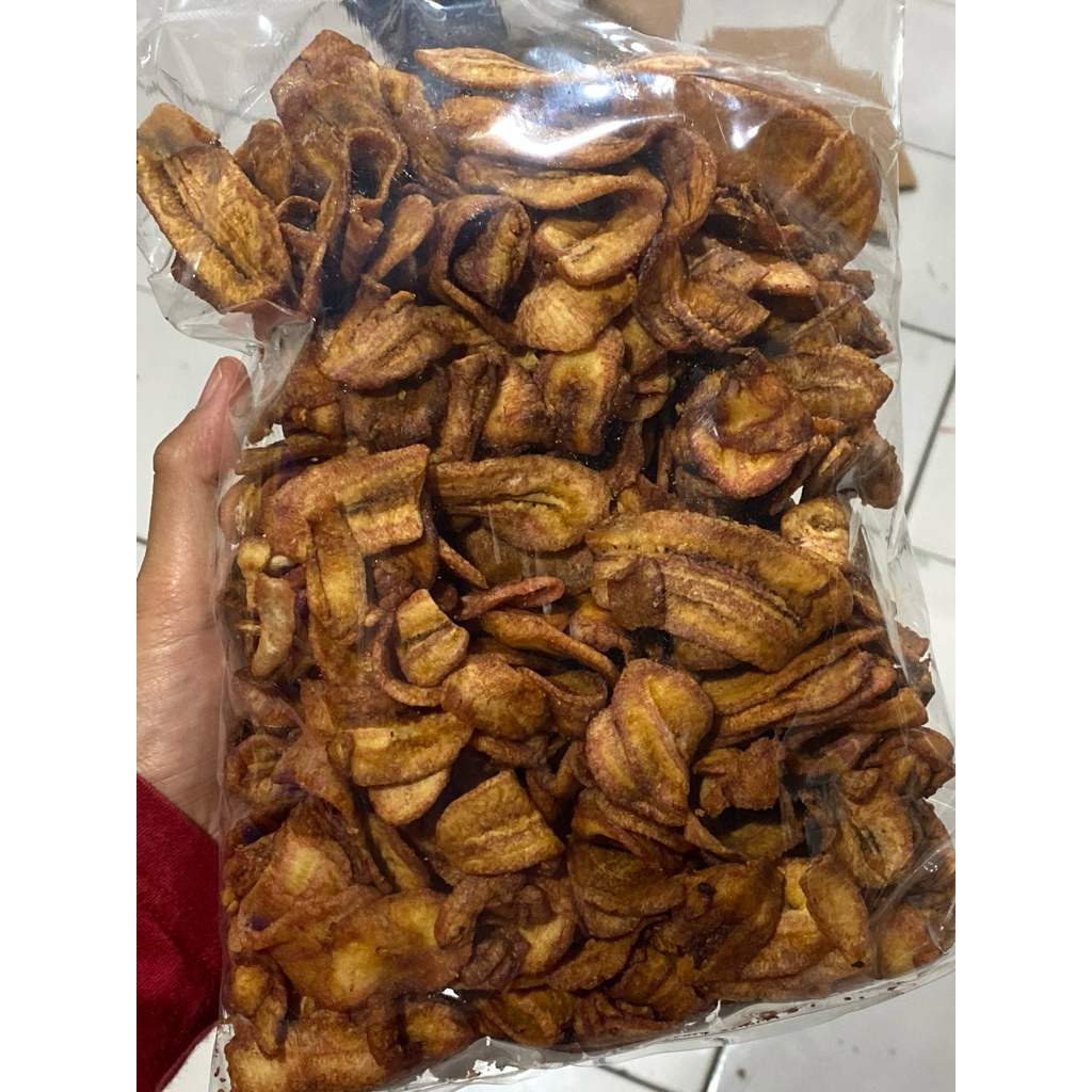 

kripik Pisang Sale Crispy 500 gr / Pisang Sale Krispy Manis Kripik cemilan