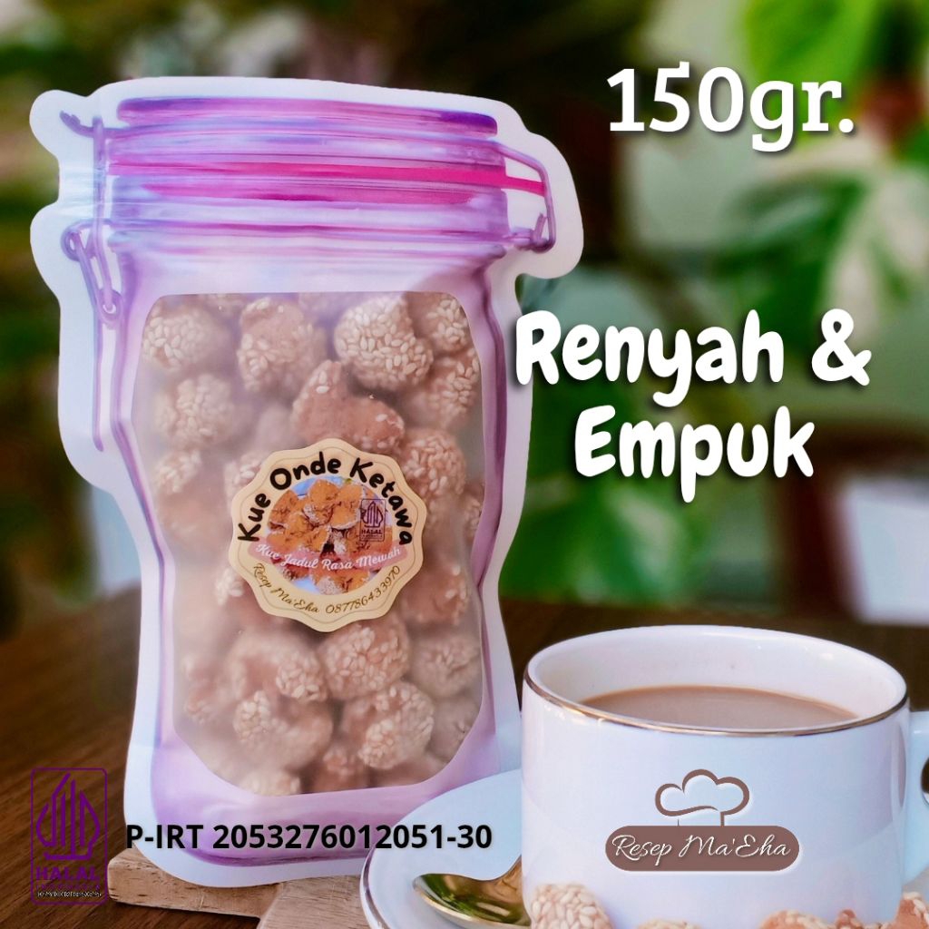 

Onde Ketawa mini Premium 150gr / Kue Ketawa / Kue Jadul Rasa Mewah