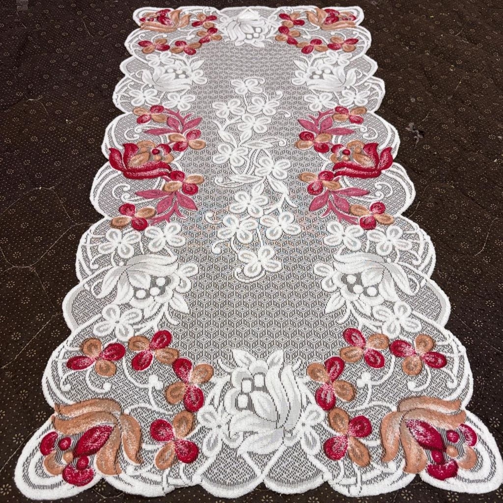 Taplak meja ruang tamu rajut,taplak meja cantik