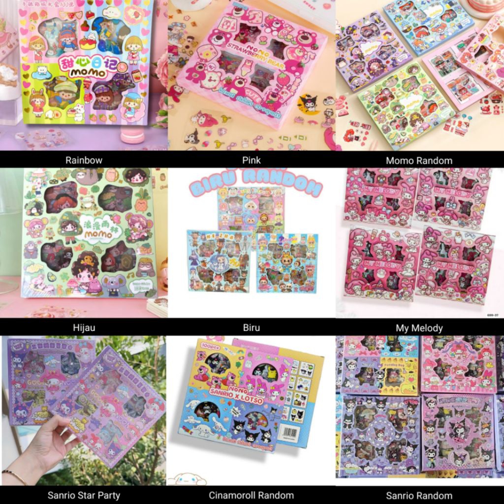 

STIKER KARAKTER||STIKER BUKU||ISI 100PCS