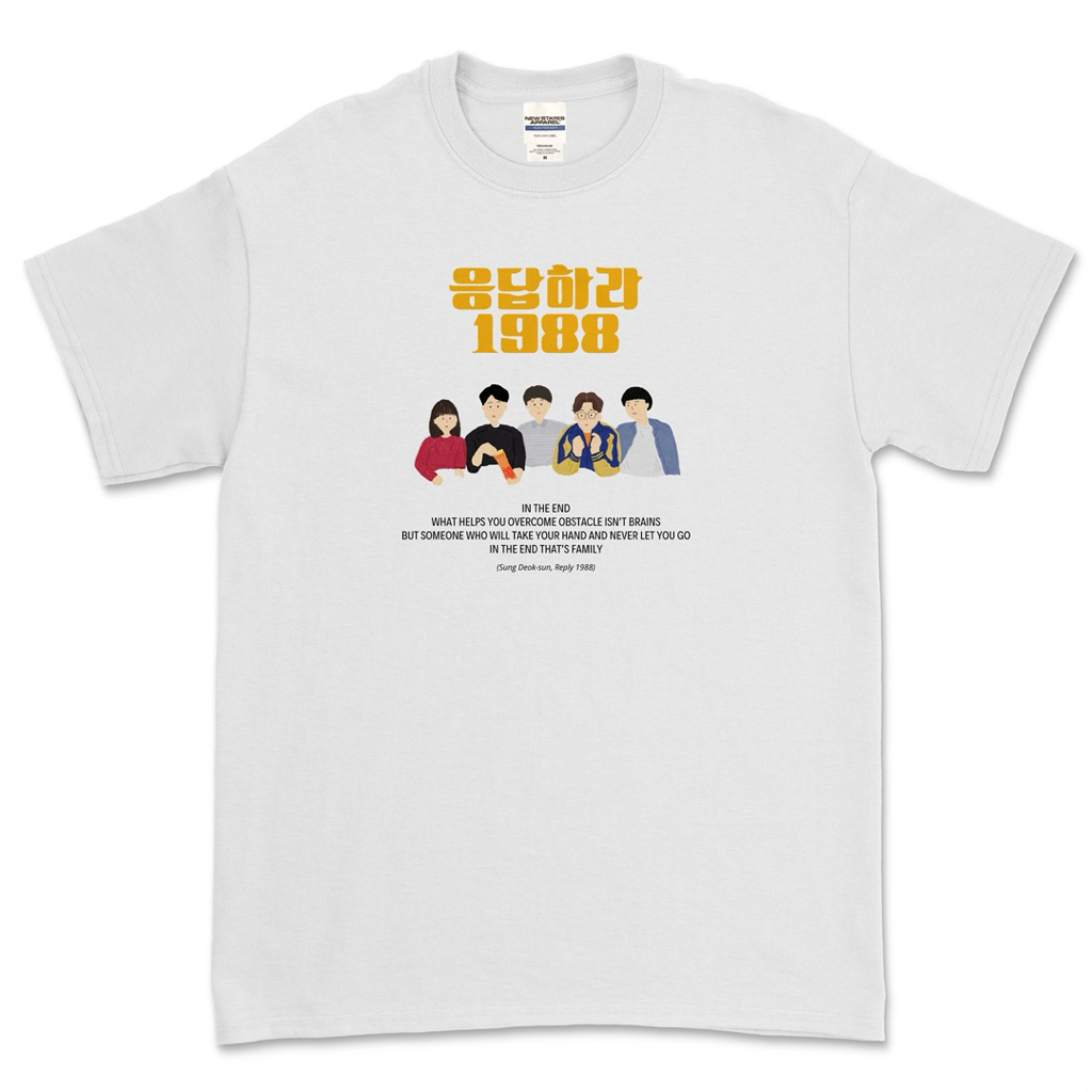 Baju Kaos Film Reply 1988 Korea Unisex Pria Wanita NSA Cotton Premium