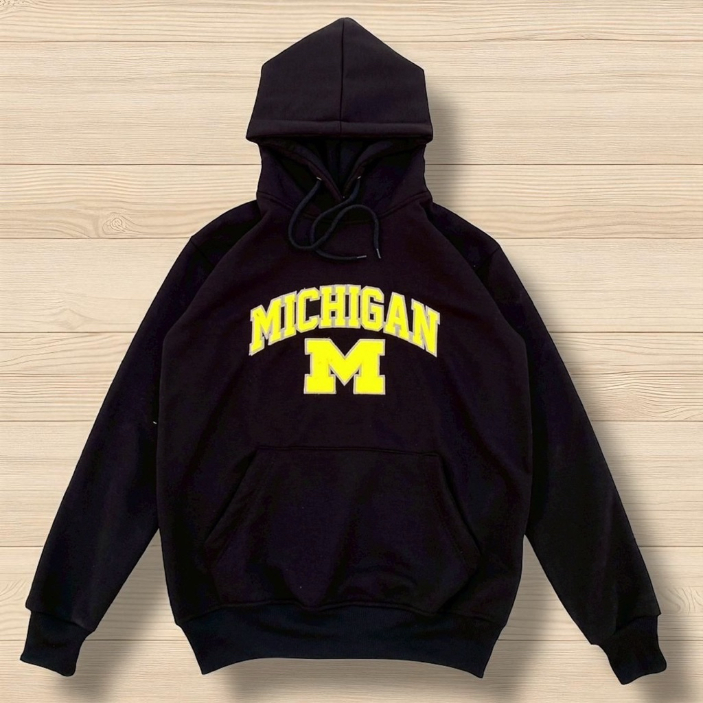 Hoodie michigan hodie michigan hoodie univercity michigan hoodie cowok casual hodie pria