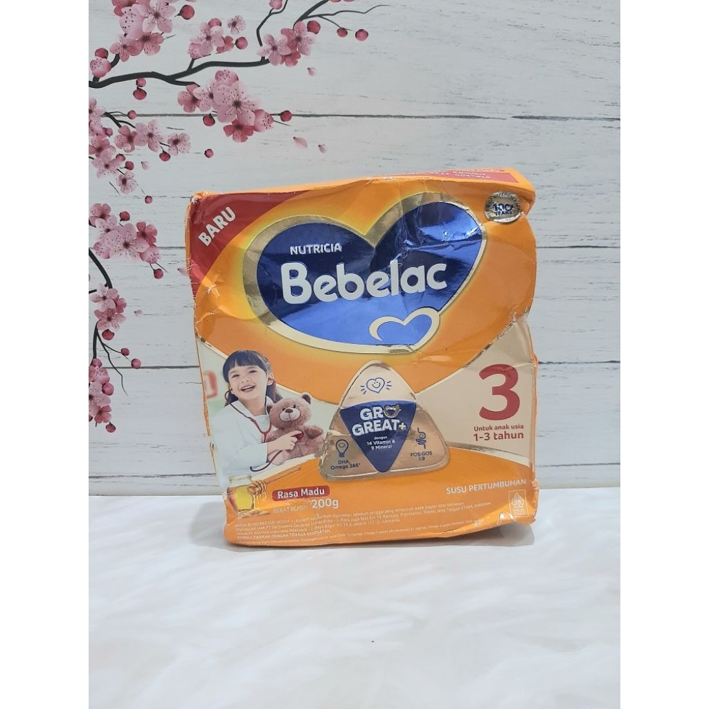 

Bebelac 3 Rasa Madu 200GR Kemasan Penyok / Sobek { Exp 14/12/2026 }