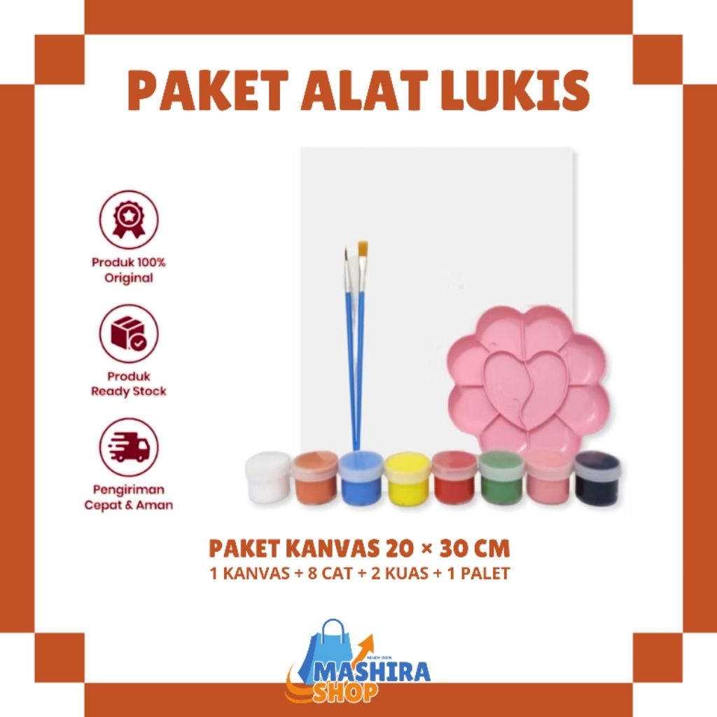 

Alat Lukis Anak Lengkap 1 Set 20 × 30 cm Peralatan Melukis Kuas Cat Air Minyak Warna Watercolor