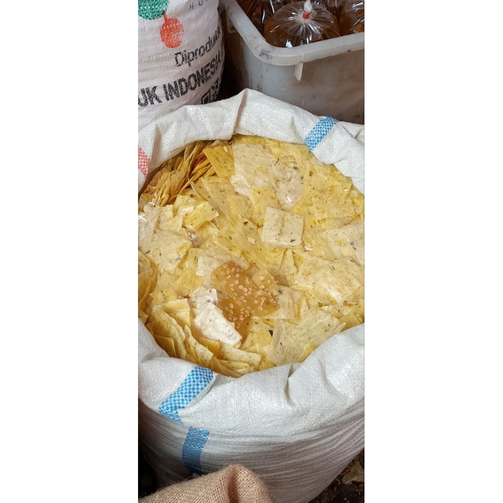 

kerupuk opak singkong petak kecil tipis