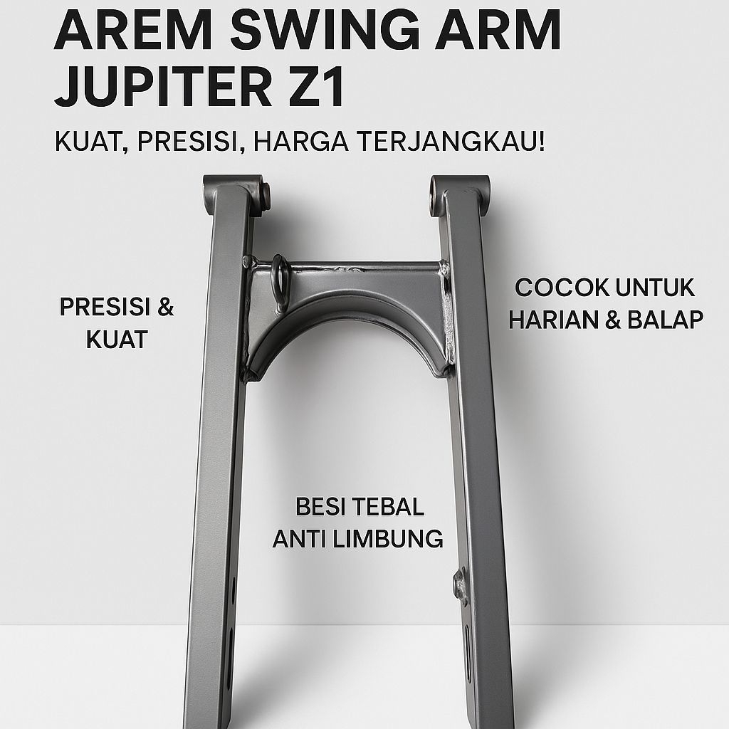 arm/swing untuk motor Jupiter Z1 warna silver