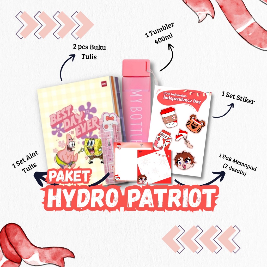 

Paket Alat Tulis Merdeka | Hydro Patriot
