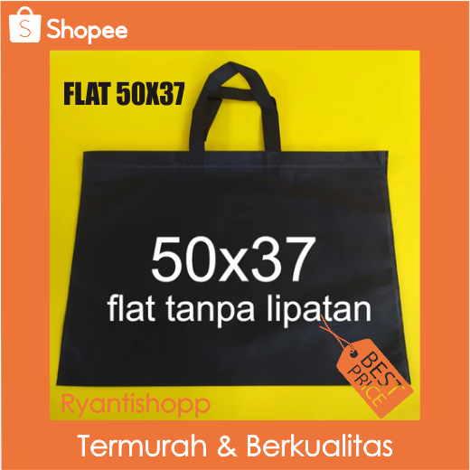 

Termurah!! Tas Spunbond Polos Serbaguna /Tas Spunbond Tali Flat uk50x37 cm – Gramasi 75