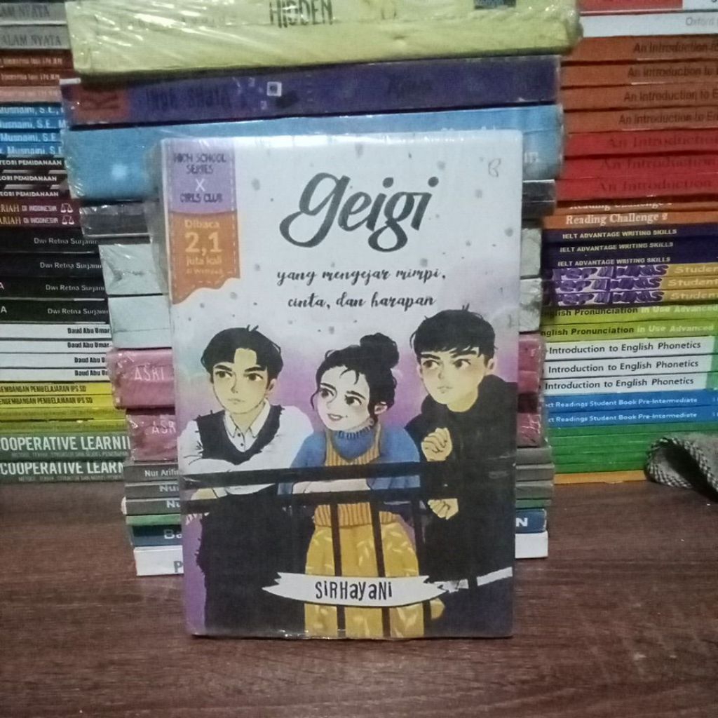 Buku Novel Geigi yang mengejar mimpi