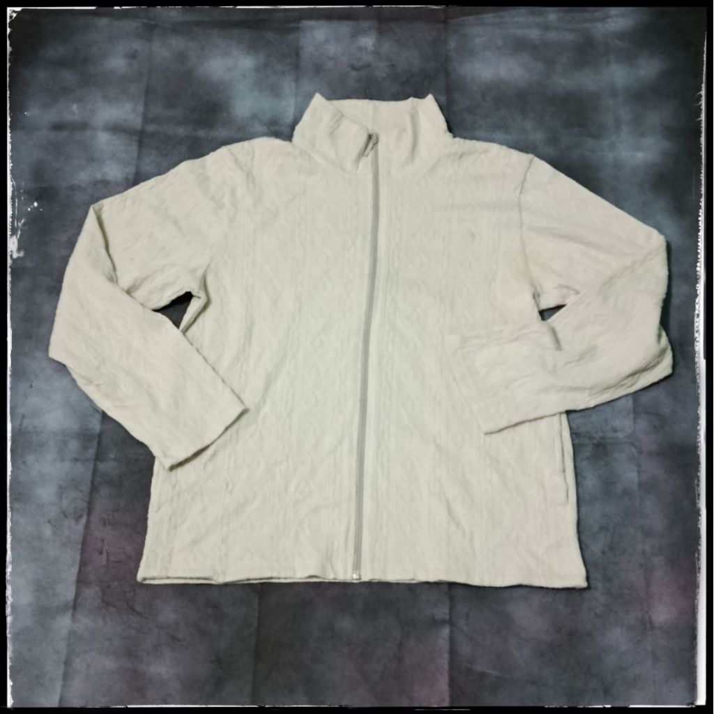 MICHIKO LONDON Jaket cewek twist rajut scretchy merk Michiko London Twist size M