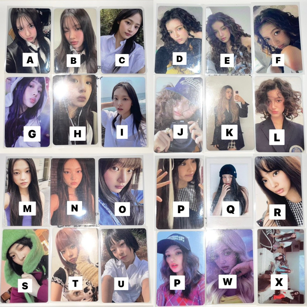 PHOTOCARD OFFICIAL NEWJEANS ALL ERA / MINJI PHOTOCARD BROADCAST MUSIC BANK BUBBLE GUM HOW SWEET HANN