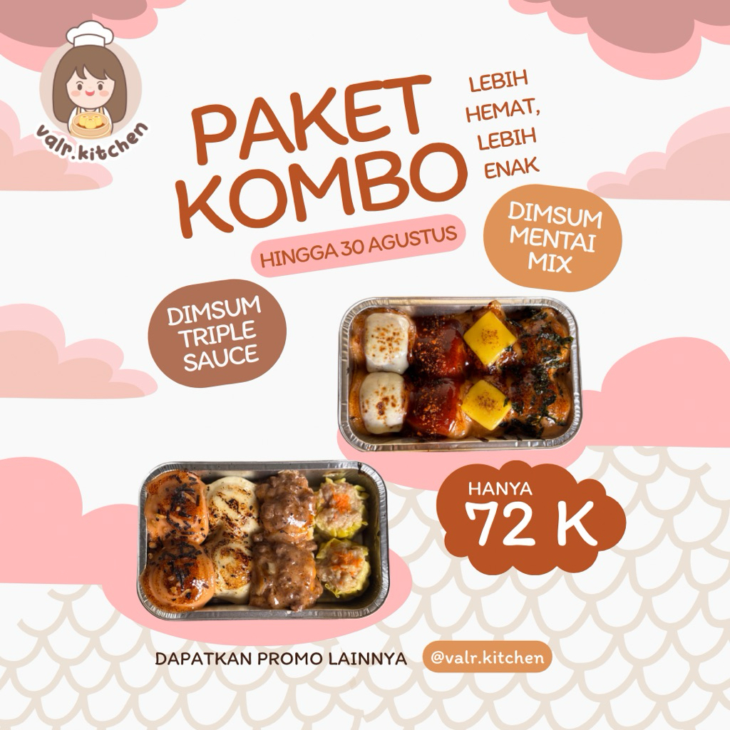 

COMBO BUNDLE DIMSUM MENTAI MIX 8 + DIMSUM TRIPLE SAUCE 8