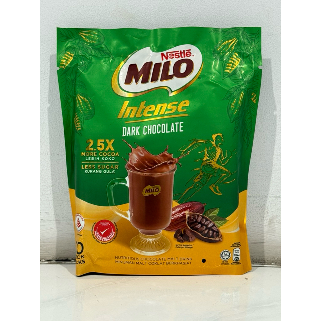 

MILO Intense Dark Chocolate ( 10's x 33g) Minuman Coklat Malaysia isi 10 sachet Malaysia Ori