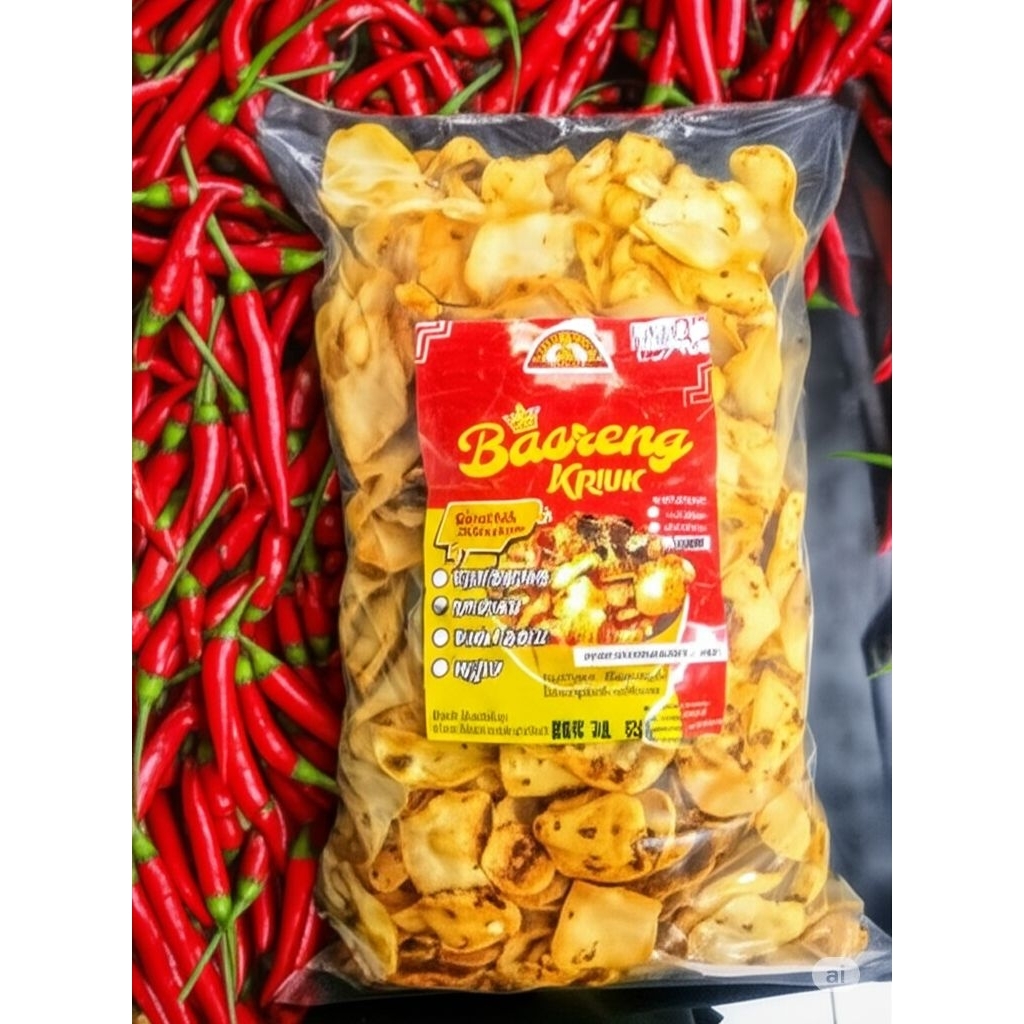 

1kg keripik basreng pedas daun jeruk