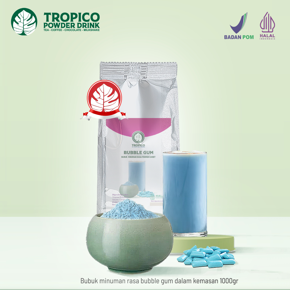 

Bubuk minuman rasa bubble Gum - permen Karet - Tropico Powder Drink