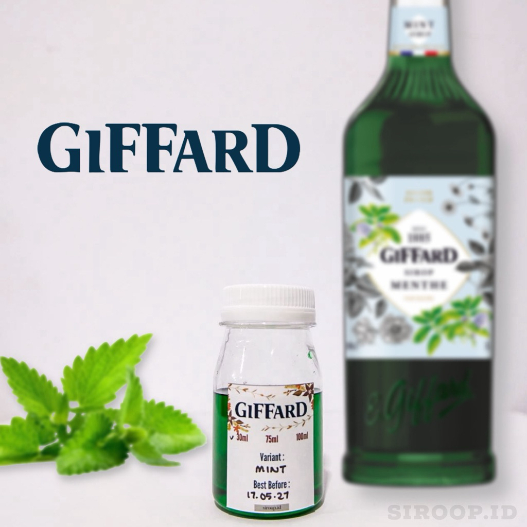 

Giffard (Green) Mint Syrup Repack 30ml 75ml 100ml