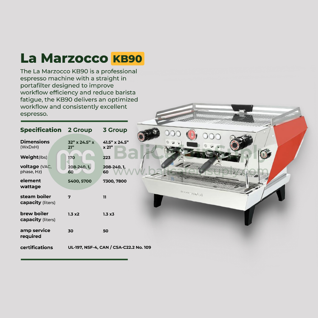 MESIN KOPI La Marzocco kb90 2 GROUP