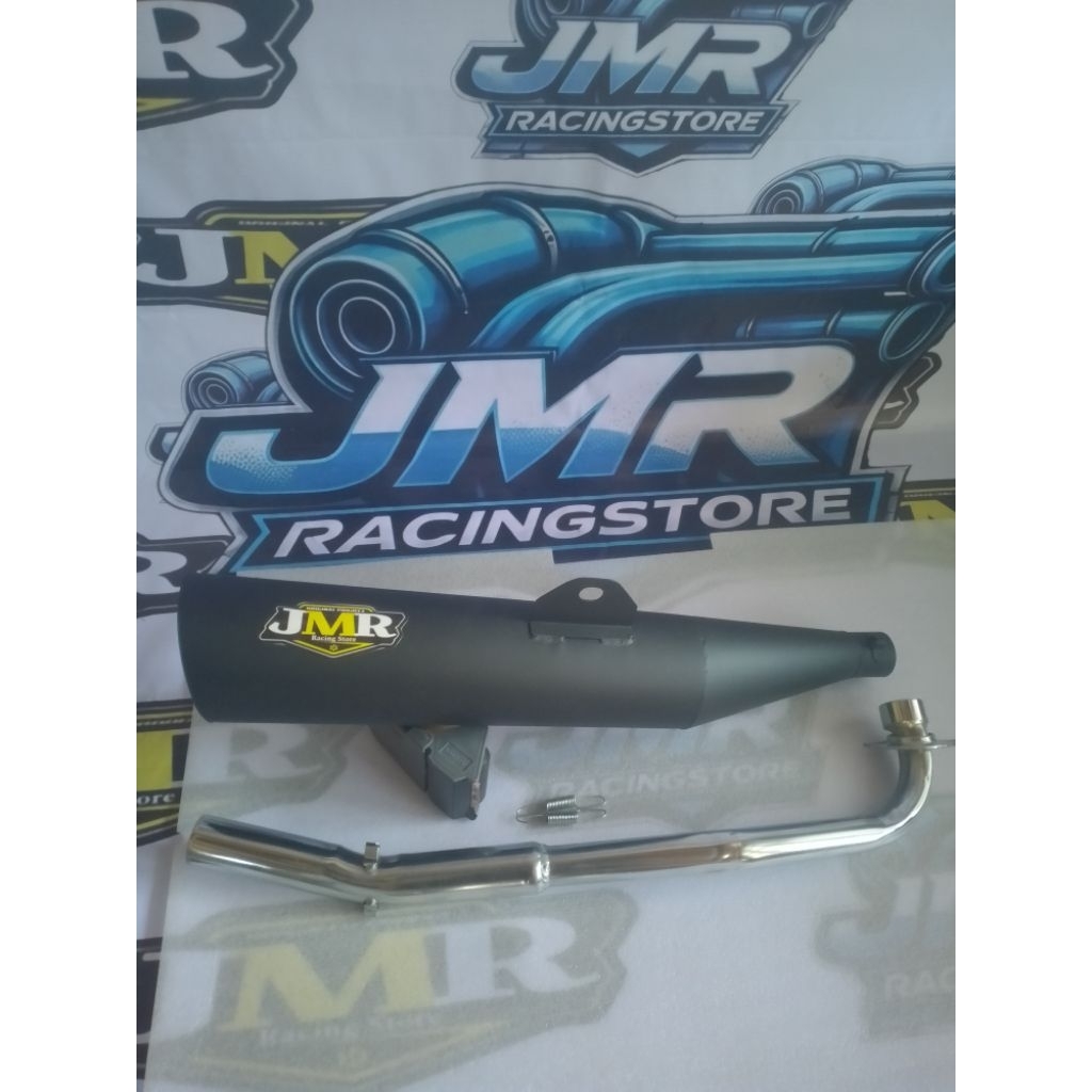knalpot stugigi standar racing JMR termurah terlaris full bass model karisma Supra, Supra x-125,  Re