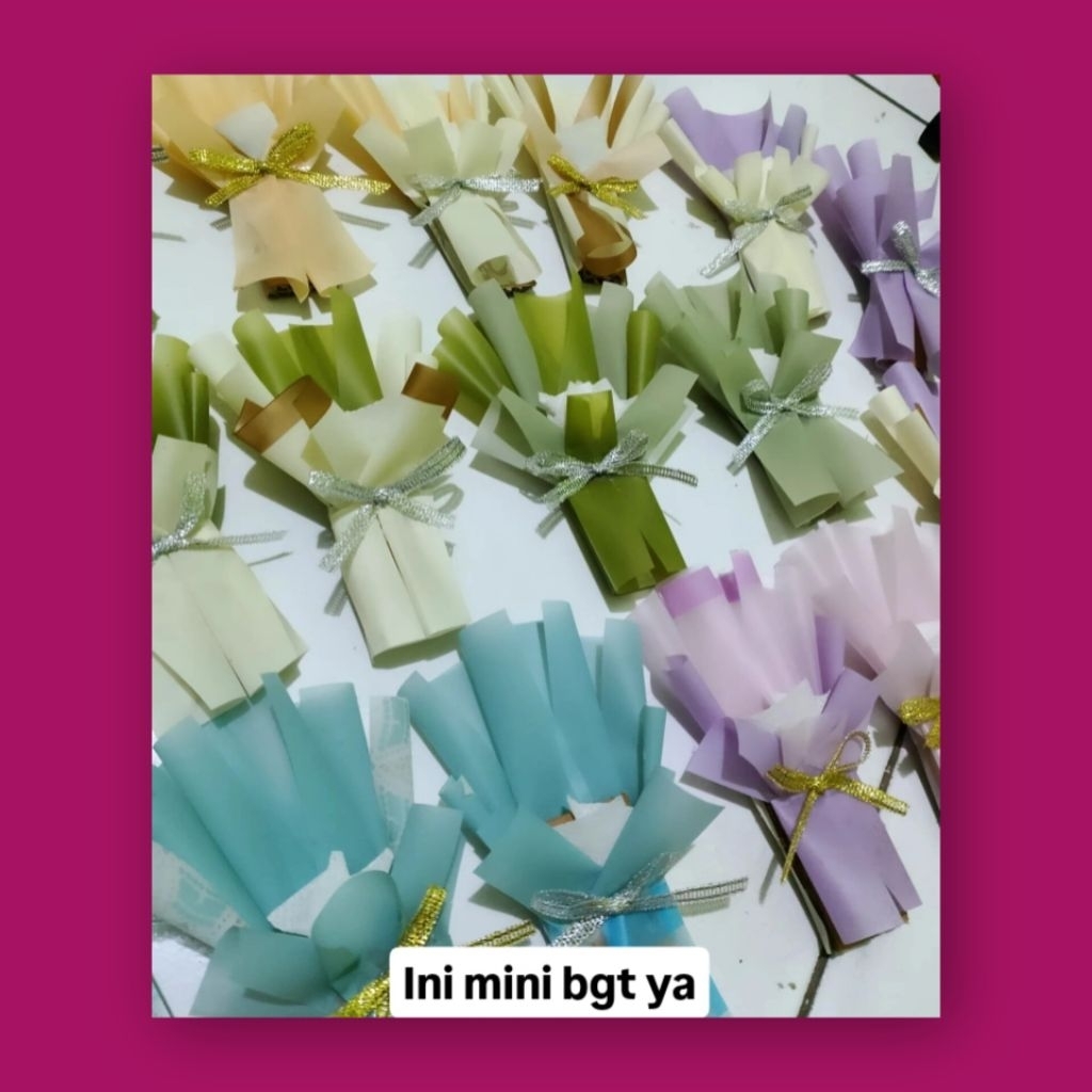 BUKET MINI KOSONGAN HIAS MAHAR BUNGA KECIL