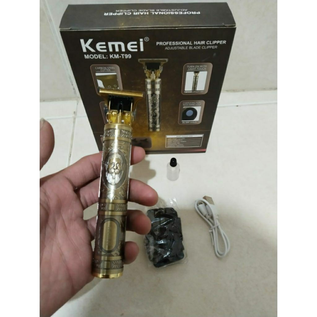 Kemei KM-T99 Mesin Cukur Trimmer / Alat Cukur Rambut Profesional Trimmer