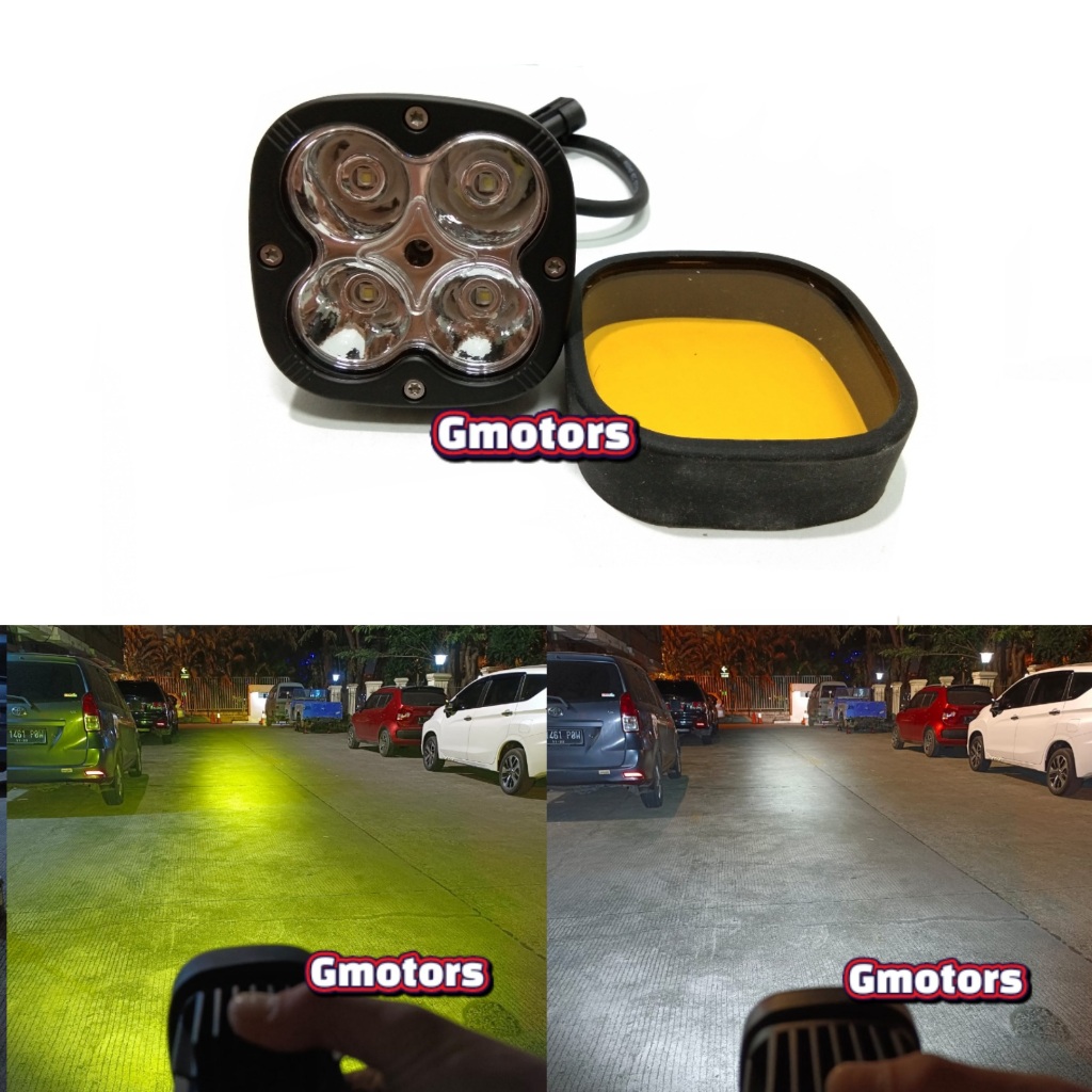 MT STAR LX4 Lampu Tembak Sorot Led L4 Mata Free Mika Kuning Lampu Tembak Led Motor Mobil