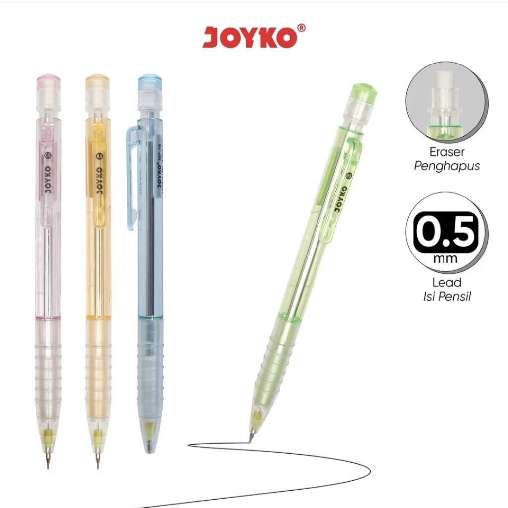 

Joyko Pensil Mekanik MP-15 0.5 mm / Mechanical Pencil 0.5 MP-15 Joyko