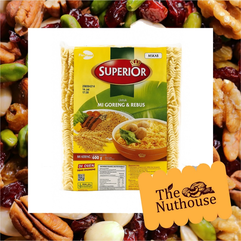 

SUPERIOR Mie Telur Keriting untuk Mi Goreng & Rebus 600gr [HALAL]