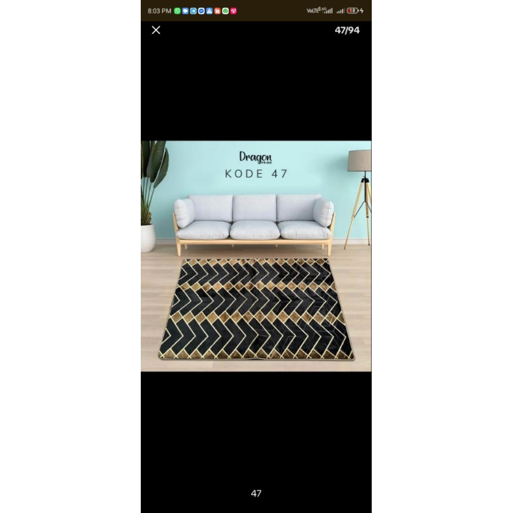 Karpet Malaysia Polyester Lembut