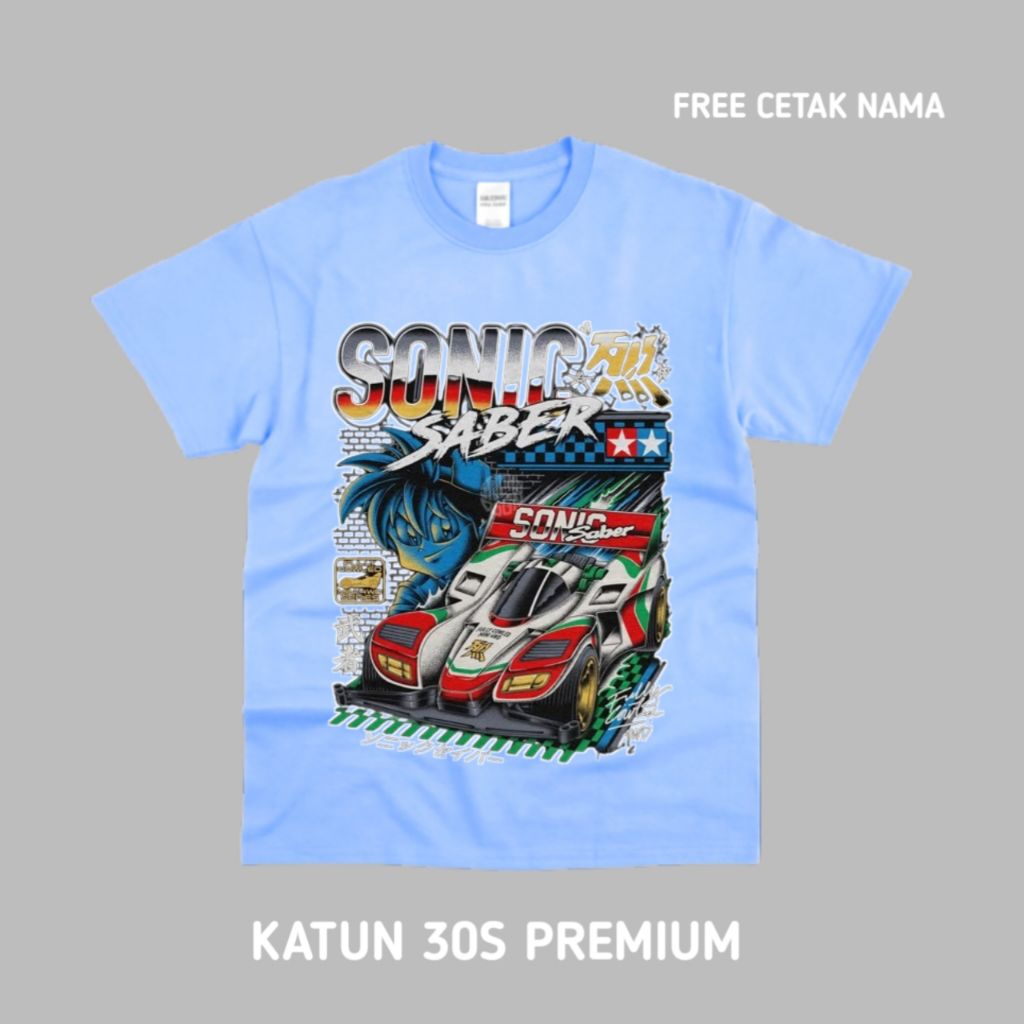 Tamiya Baju kaos Anak Mobil Tamiya Sonic Saber