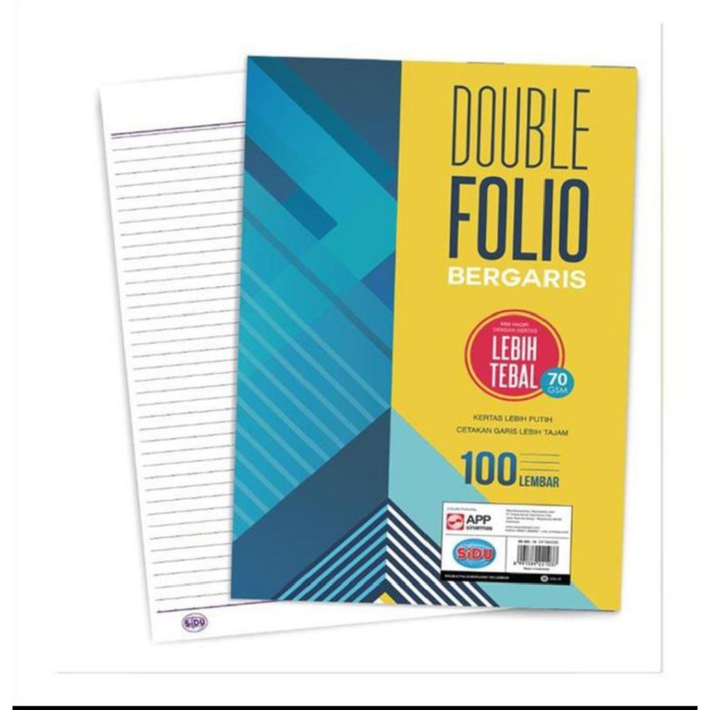 

KERTAS FOLIO BERGARIS F4 DOUBLE FOLIO