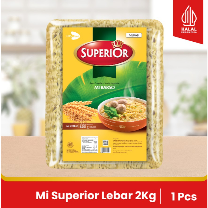 

Mi Superior Keriting - Mie Bakso - 1 Bal - 40 Keping - 50gr