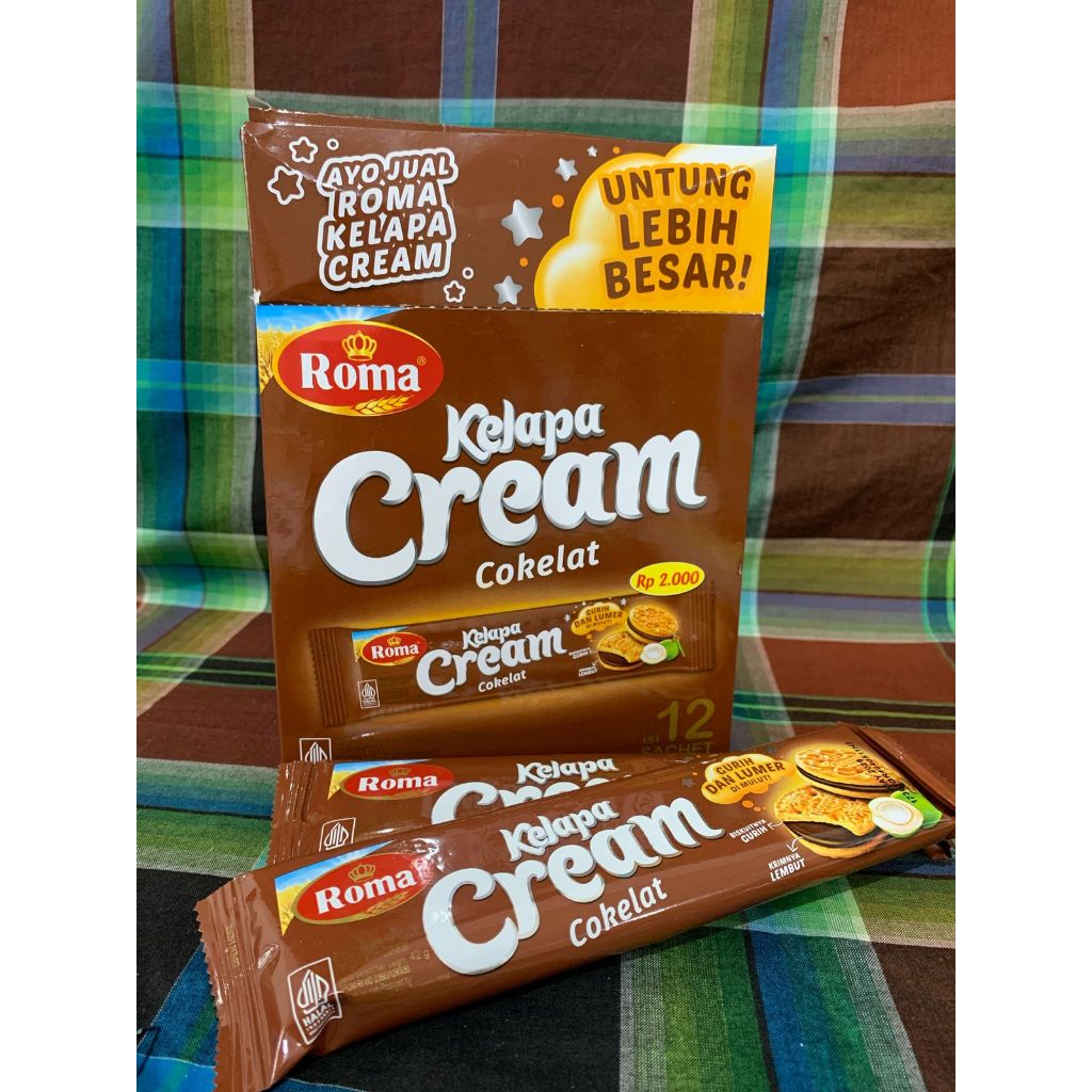 

Roma Kelapa Cream 1 Box Isi 12 Pcs