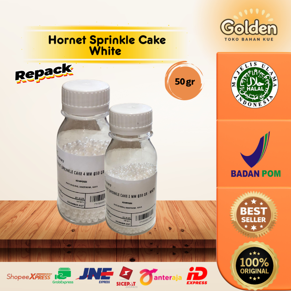 

Hornet Sprinkle Cake White 50 gr