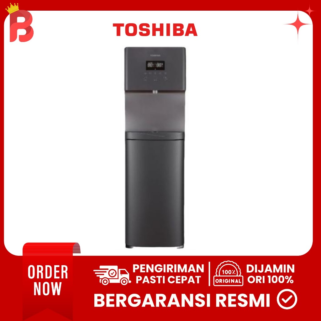 TOSHIBA Dispenser 1830 UV Galon Bawah RWF-W1830UVBN / RWFW1830UVBN