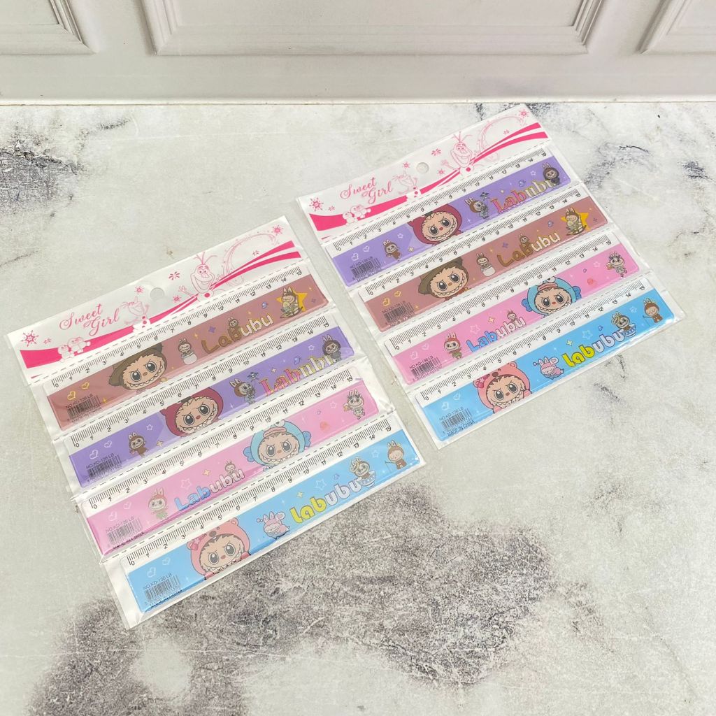 

PENGGARIS PLASTIK 15 CM LABUBU penggaris plastik penggaris atk sekolah COD TERMURAH IMPORT