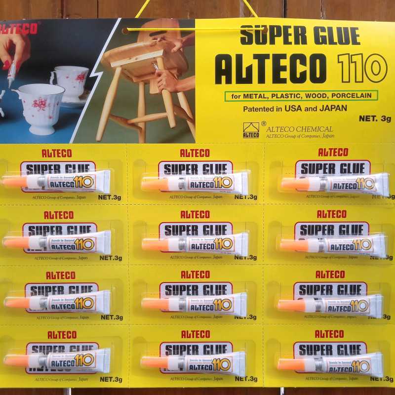 

Lem Super Glue Alteco Original 110pcs (1 Lusin = 12pcs) - WNN Shop Hemat