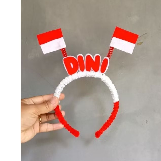 bando merah putih nama agustusan custom nama