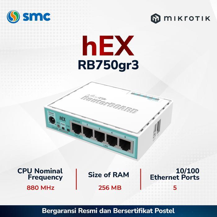 MikroTik hEX RB750Gr3 Gigabit Router
