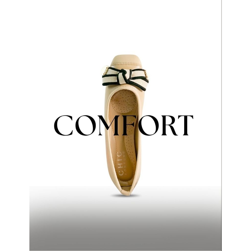 Chic fortune FS 872 Sepatu Flat Import