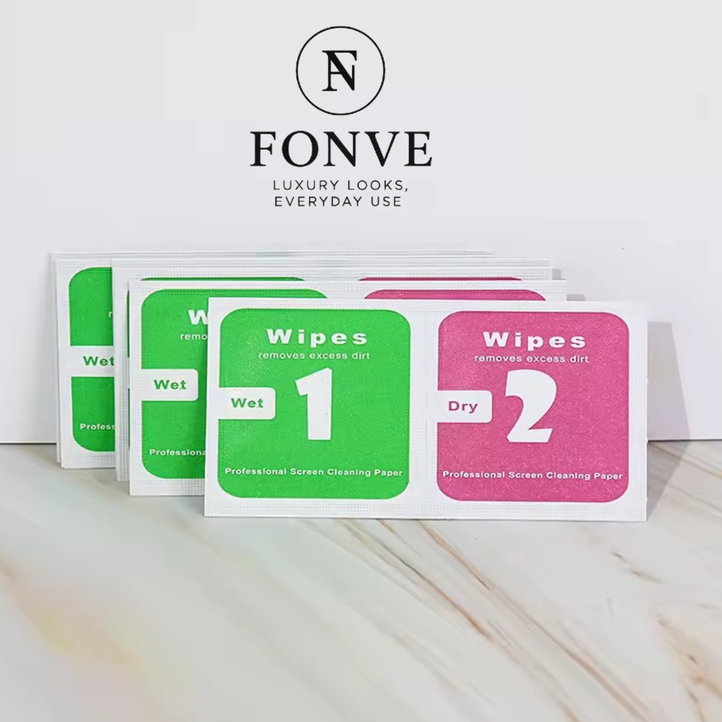 FONVE Tissu Pembersih Layar HP Anti Gores Tempered Glass LCD Laptop Kamera Anti Sidik Jari