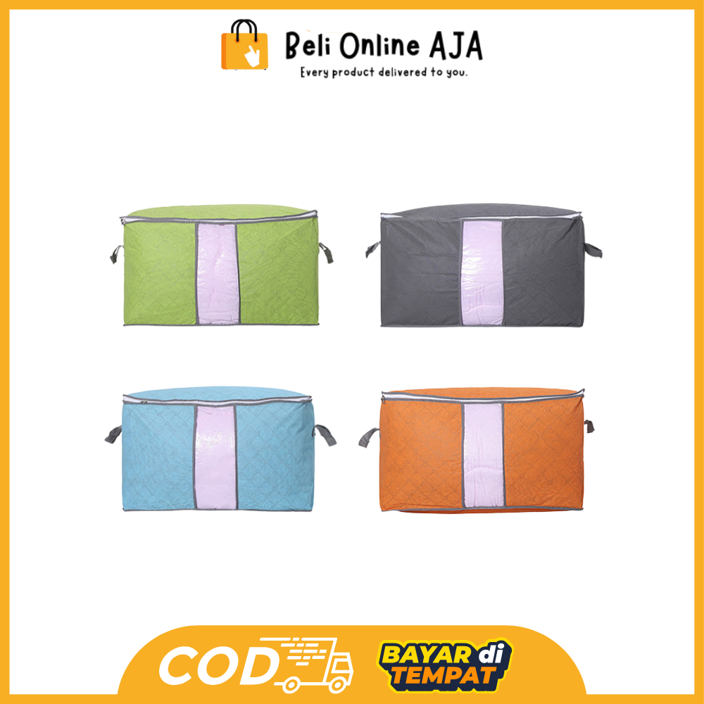 BOA HL0037 Bamboo Storage Box Tempat Penyimpanan Baju Organizer Model Tidur Y1031