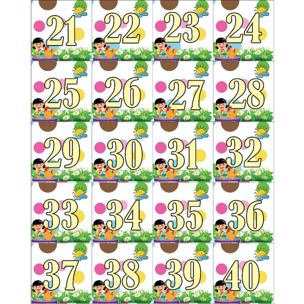 

stiker menabung sesuai nomer urut 1-120