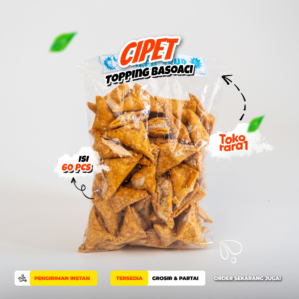 

Cuanki Cipet segitiga isi 60pcs